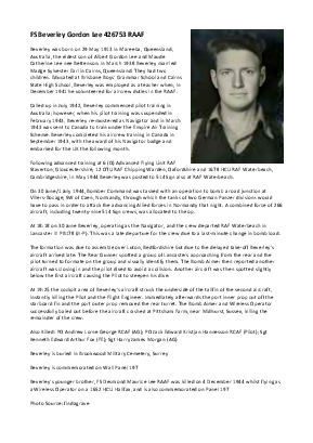 A preview of a PDF biography for Lee, Beverley Gordon
